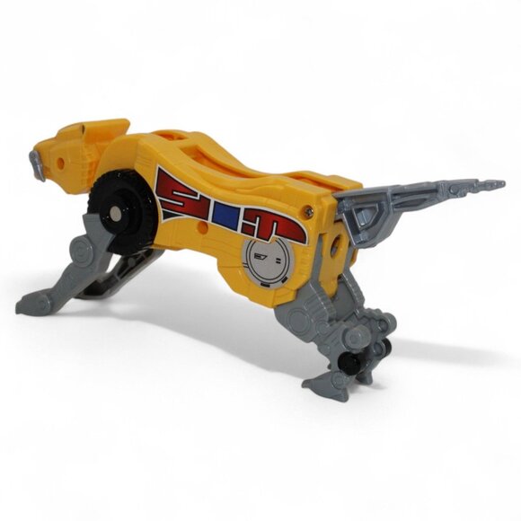 2013 Sabretooth Legacy Mighty Morphin Power Rangers Yellow & Gray Tiger Zord Fig - Picture 5 of 7